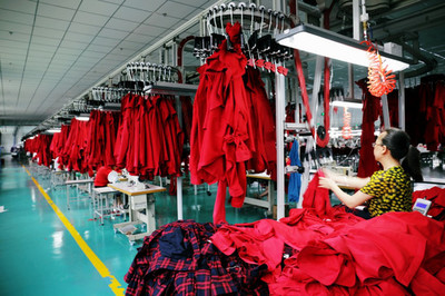 服装工厂作业